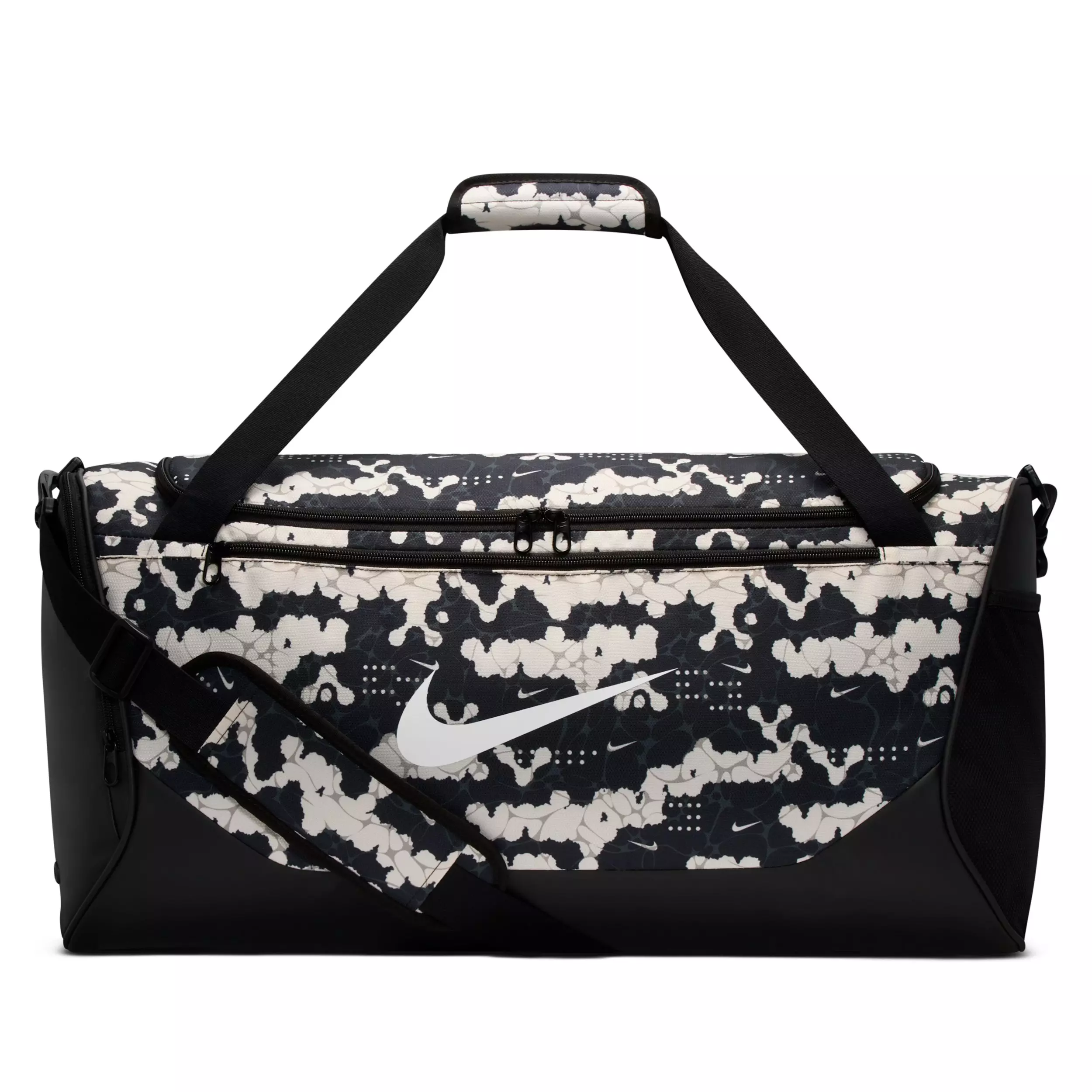 Nike Brasilia Medium All Over Print Training Duffel Bag - Chalk